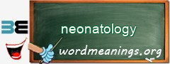 WordMeaning blackboard for neonatology